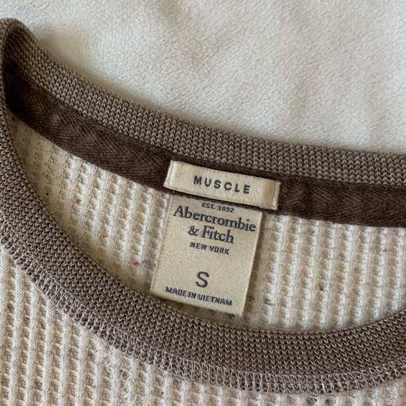 Abercrombie & Fitch Mens waffle long sleeve top small - Picture 3 of 7